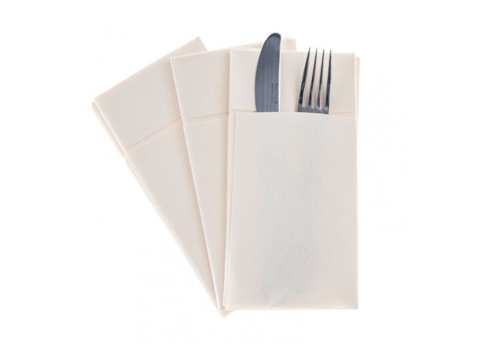 Tovaglioli 1 v 40x35 pocket dry bianco