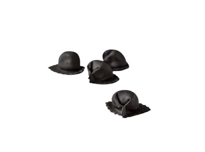 Tortelli neri con burrata checco pastaio