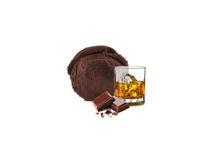 Sorbetto al cioccolato al rum