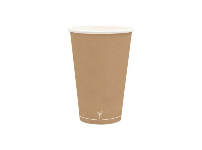 Bicchiere cartoncino avana 350 ml