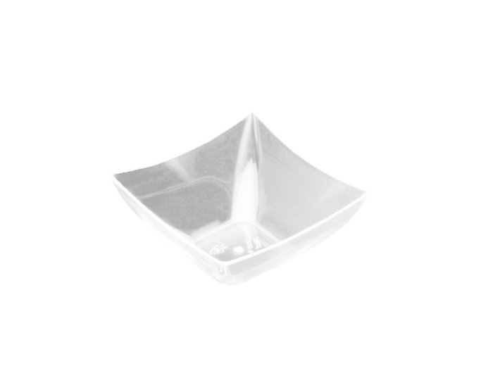 Coppette quadrate ps trasparenti 90 cc