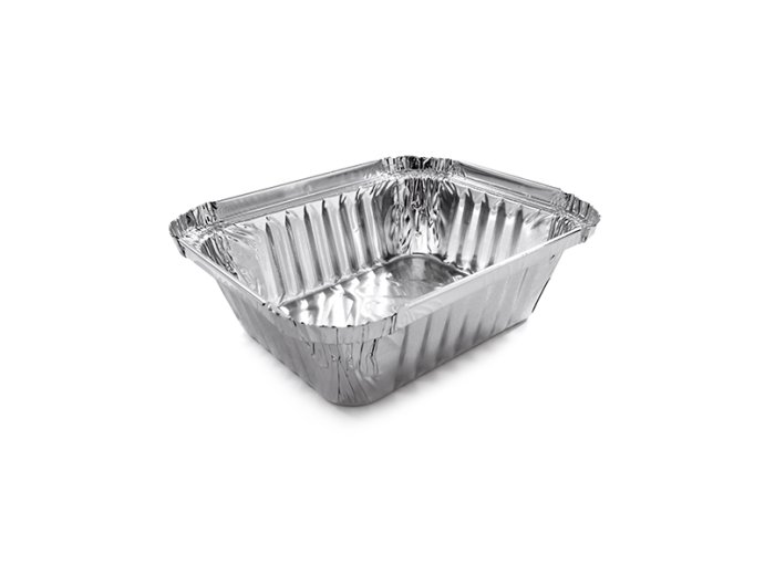 Vaschetta allum. 1porz 15x12cm c/bordo