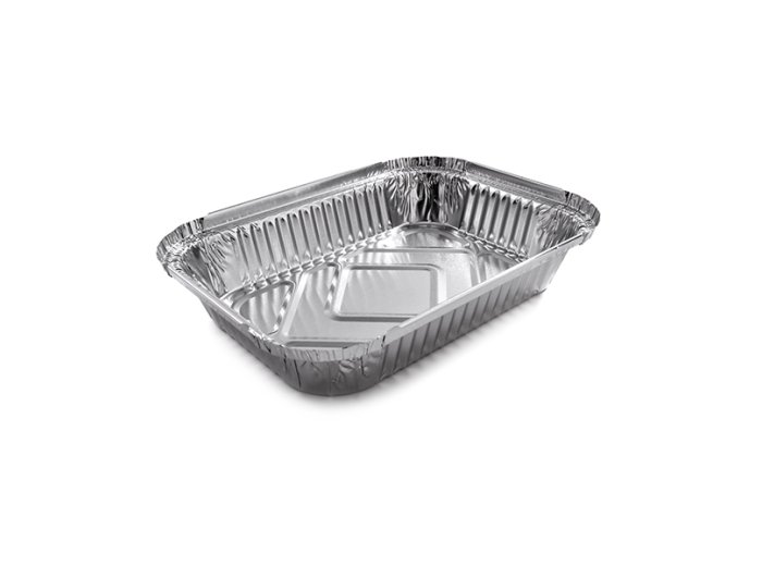 Vaschetta allum. 2porz 19x14cm c/bordo