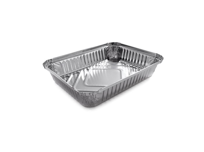 Vaschetta allum. 4porz 22x17cm c/bordo