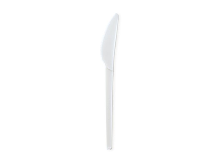 Coltello compostabile bianco
