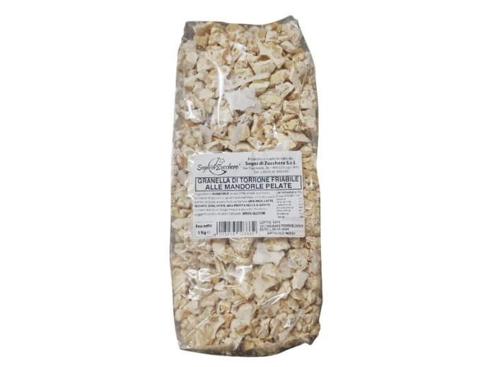 Torrone friabile mandorle sbriciolato