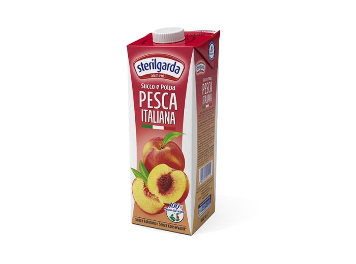 Succo e polpa di pesca in brik 1 lt