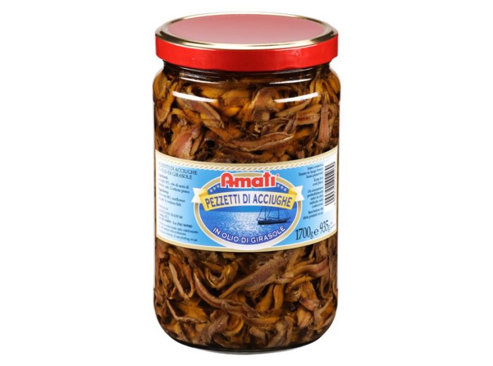 Acciughe a pezzi o.girasole 1700 gr