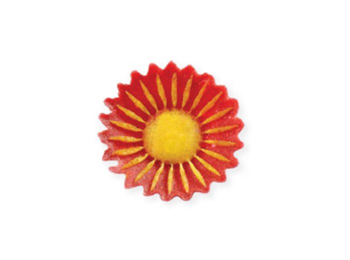 Girasole rosso in wafer