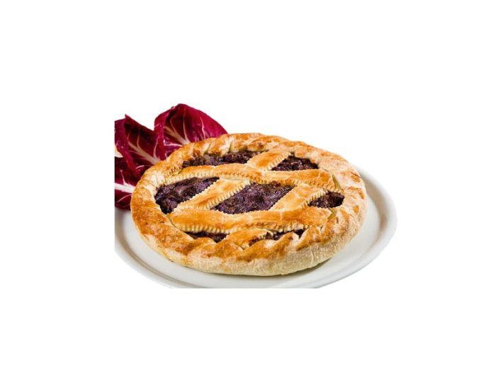Torta salata radicchio ricotta e speck