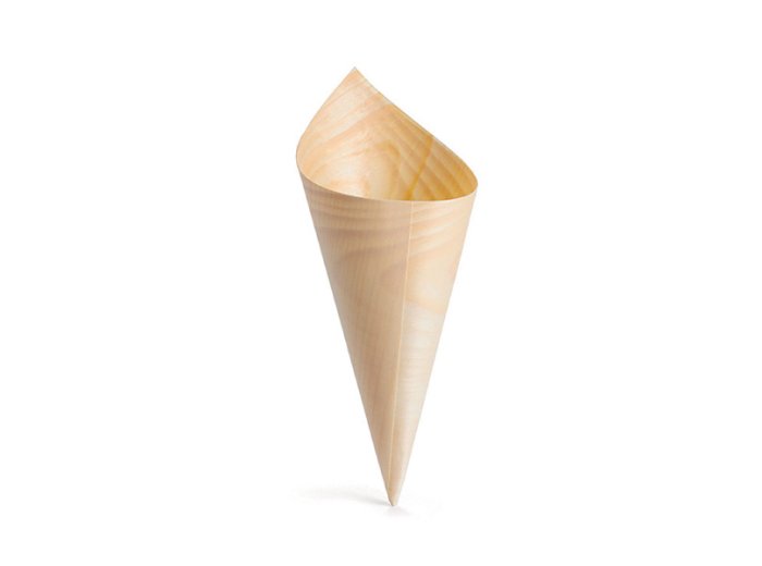 Cono monouso pioppo biodegradabile 13cm