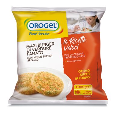 Maxi burger vegetali impanati 125 gr