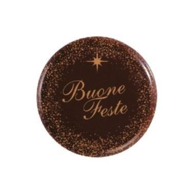 Placchette choc buone feste tonde