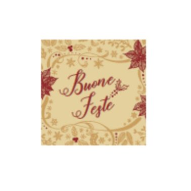 Placchette choc buone feste quadrate