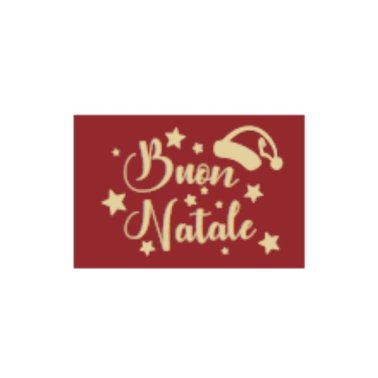 Placchette choc rettangolari buon natale