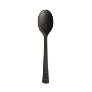 Cucchiaino nero monouso compostabile