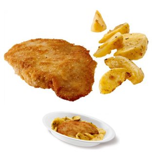 Cotoletta di pollo c/patate fiordiprimi