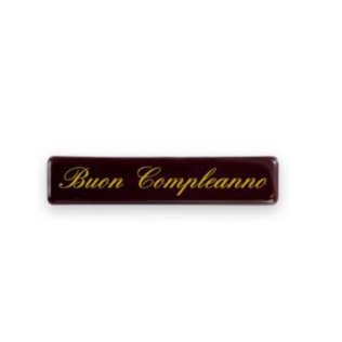 Placchette choc buon compleanno 7 x1.5
