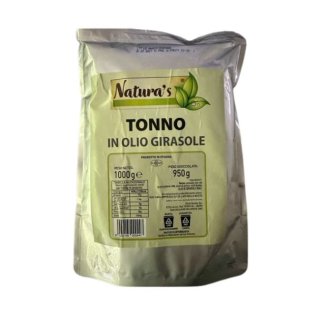 Tonno o.girasole natura's busta 1 kg