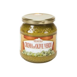 Crema di olive verdi 550 gr demetra