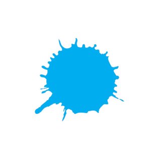 Spray azzurro vellutato