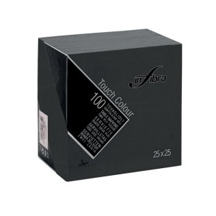 Tovaglioli 2 v 25x25 neri
