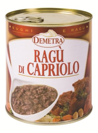 Ragù di capriolo 820 gr demetra