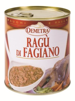 Ragù di fagiano 820 gr demetra