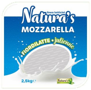 Mozzarella julienne natura's