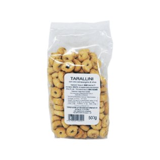 Tarallini con olio evo 500 gr