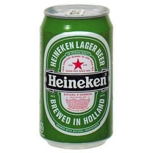 Birra heineken in lattina 330 ml