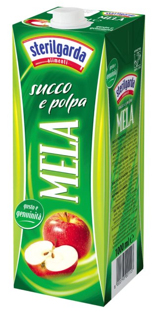 Succo e polpa di mela in brik 1 lt