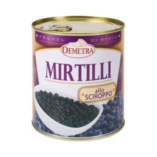 Mirtilli sciroppati 900 gr demetra