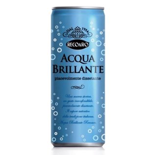 Acqua brillante recoaro lattina 330 ml