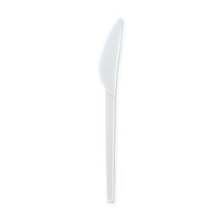 Coltello compostabile bianco