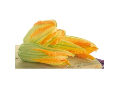 Fiori di zucca in vaschetta al naturale