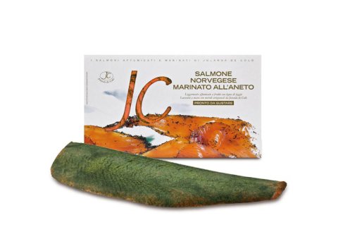 Salmone marinato con aneto