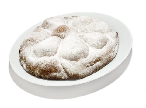 Torta crostata pere e cioccolata tonda