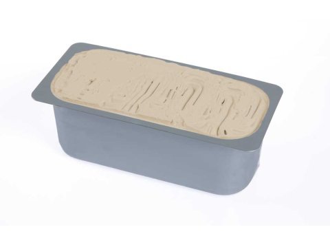 Gelato nocciola in vaschetta