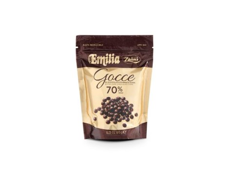 Gocce ciocc. fond. 70% cacao zaini