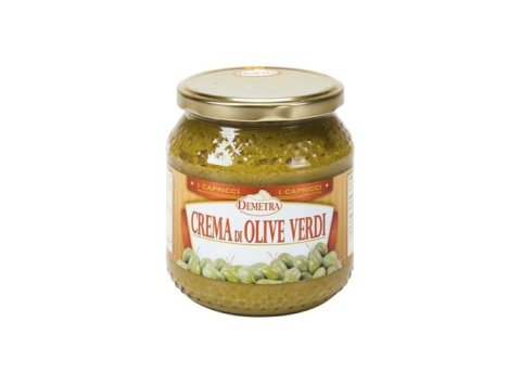 Crema di olive verdi 550 gr demetra