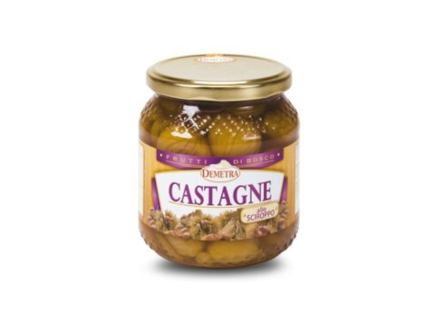 Castagne sciroppate 660 gr demetra