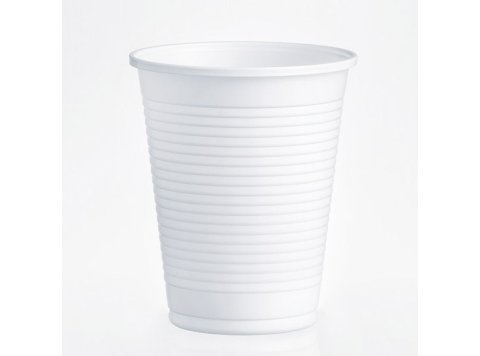 Bicchiere plastica bianco 200 ml