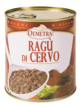 Ragù di cervo 820 gr demetra