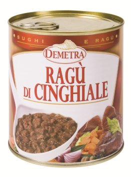 Ragù di cinghiale 820 gr demetra