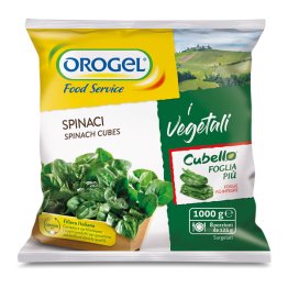 Spinaci cubo foglia più orogel