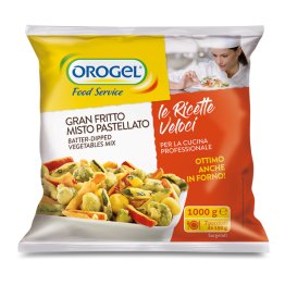 Gran fritto di verdure pastellate orogel