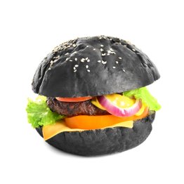 Black burger buns sesamo pret.80 gr