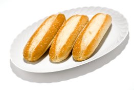 Pane hot dog tagliato a libro 75 gr