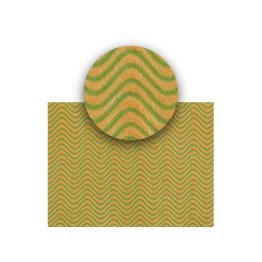 Biscuit onda verde 58x38 cm